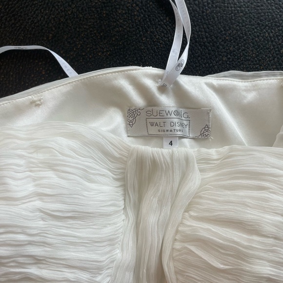 Sue Wong Walt Disney Signature Dress Strapless Ivory Blue Women's Size 4 - Picture 7 of 7